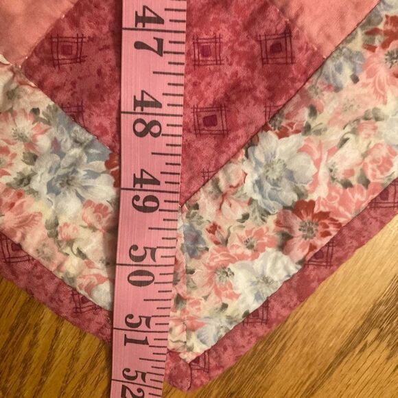 Pink and White Quilted Table Runner - Picture 4 of 7